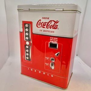 VINTAGE COCA COLA Advertising Vending Machine Tin 1997